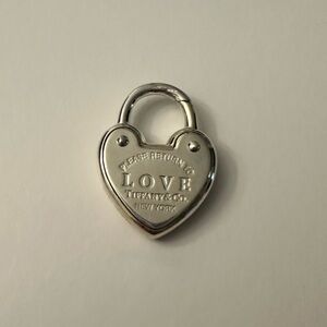 Tiffany & Co Silver Return to Love Heart Lock Charm